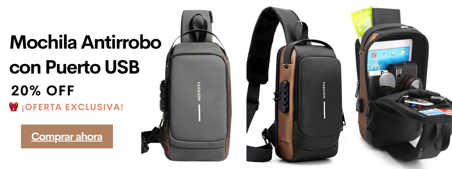 Mochila Antirrobo Con Puerto USB